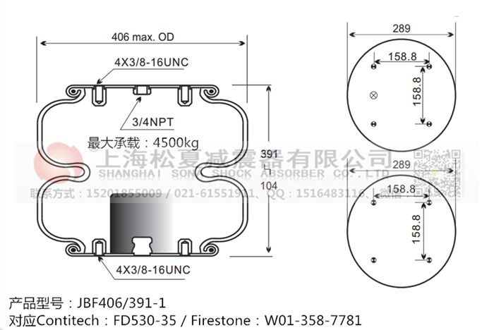 JBF406/391-2橡膠<a href='http://zj17tou.cn/' target='_blank'><u>空氣彈簧</u></a>